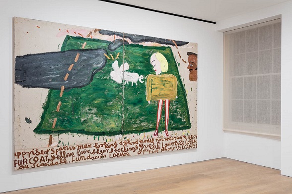 «نقاشی سیاه: اسب، پرنده و گربه» در گالری دیوید زوئیرنر